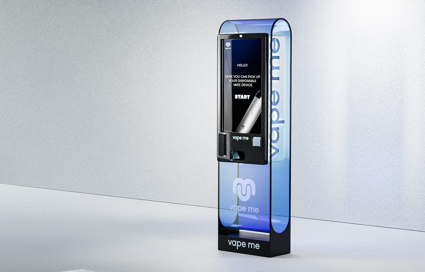 Vape Me vending machine visualization